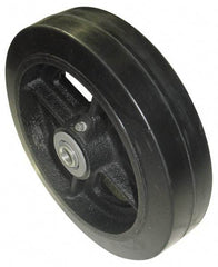 Value Collection - 10 Inch Diameter x 2-1/2 Inch Wide, Rubber Caster Wheel - 1,500 Lb. Capacity, 2-3/4 Inch Hub Length, 1 Inch Axle Diameter, Roller Bearing - Apex Tool & Supply
