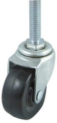 Value Collection - 3" Diam x 1" Wide x 4" OAH Stem Mount Swivel Caster - Pneumatic, 100 Lb Capacity, Ball Bearing, 3/8-16 x 1" Threaded Stem - Apex Tool & Supply