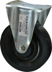 Value Collection - 5" Diam x 1-1/4" Wide x 6-15/32" OAH Top Plate Mount Rigid Caster - Polyurethane, 220 Lb Capacity, Ball Bearing, 2-7/8 x 3-5/8" Plate - Apex Tool & Supply