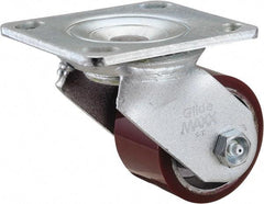 Value Collection - 3" Diam x 2" Wide x 4-1/2" OAH Top Plate Mount Swivel Caster - Polyurethane, 540 Lb Capacity, Roller Bearing, 4 x 4-1/2" Plate - Apex Tool & Supply