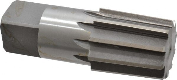 Interstate - 1-1/4" Pipe, 1.553" Diam, 1.444" Small End Diam, Straight Shank, 1-3/4" Flute, Taper Pipe Reamer - Apex Tool & Supply