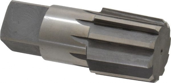 Interstate - 1-1/2" Pipe, 1.793" Diam, 1.684" Small End Diam, Straight Shank, 1-3/4" Flute, Taper Pipe Reamer - Apex Tool & Supply