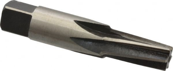 Interstate - 1/8" Pipe, 0.362" Diam, 0.316" Small End Diam, Straight Shank, 3/4" Flute, Taper Pipe Reamer - Apex Tool & Supply