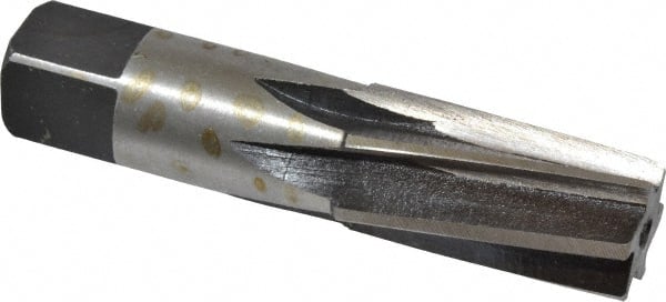 Interstate - 1/2" Pipe, 3/4" Diam, 0.665" Small End Diam, Straight Shank, 1-3/8" Flute, Taper Pipe Reamer - Apex Tool & Supply