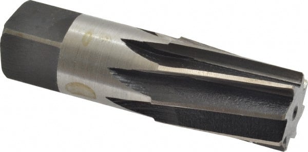 Interstate - 3/4" Pipe, 0.962" Diam, 7/8" Small End Diam, Straight Shank, 1-3/8" Flute, Taper Pipe Reamer - Apex Tool & Supply