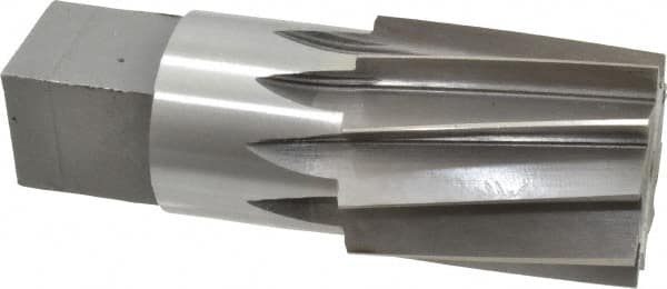 Interstate - 1-1/4" Pipe, 1.553" Diam, 1.444" Small End Diam, Straight Shank, 1-3/4" Flute, Taper Pipe Reamer - Apex Tool & Supply