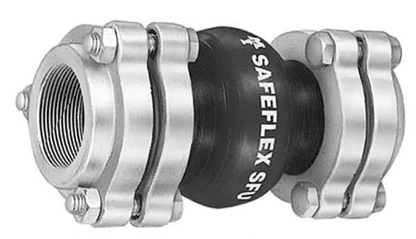 Mason Ind. - 1" Pipe, EPDM Single Arch Pipe Expansion Joint - 7" Long, 3/8" Extension, 3/4" Compression, 250 Max psi, Sweated - Apex Tool & Supply