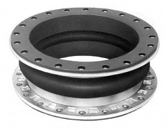 Mercer Rubber - 1-1/4" Pipe, Chlorobutyl Single Arch Pipe Expansion Joint - 6" Long, 3/4" Extension, 1-3/4" Compression, 220 Max psi, Flanged - Apex Tool & Supply
