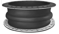 Mercer Rubber - 6" Pipe, Chlorobutyl Single Arch Pipe Expansion Joint - 6" Long, 1/2" Extension, 3/4" Compression, 250 Max psi, Flanged - Apex Tool & Supply