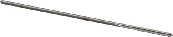 Made in USA - 1/16" High Speed Steel 4 Flute Chucking Reamer - Straight Flute, 0.0585" Straight Shank, 1/2" Flute Length, 2-1/2" OAL - Apex Tool & Supply