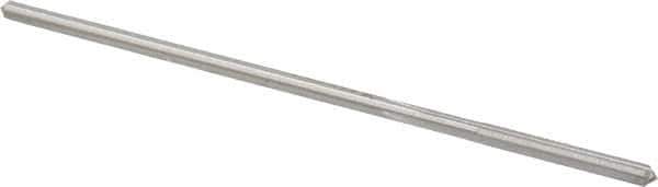 Made in USA - 3/32" High Speed Steel 4 Flute Chucking Reamer - Straight Flute, 0.088" Straight Shank, 3/4" Flute Length, 3" OAL - Apex Tool & Supply