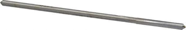 Made in USA - 1/8" High Speed Steel 4 Flute Chucking Reamer - Straight Flute, 0.119" Straight Shank, 7/8" Flute Length, 3-1/2" OAL - Apex Tool & Supply