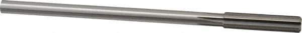 Made in USA - 11/32" High Speed Steel 6 Flute Chucking Reamer - Straight Flute, 11/32" Straight Shank, 1-1/2" Flute Length, 6" OAL - Apex Tool & Supply