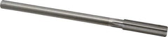 Made in USA - 15/32" High Speed Steel 6 Flute Chucking Reamer - Straight Flute, 0.373" Straight Shank, 1-3/4" Flute Length, 7" OAL - Apex Tool & Supply