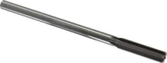 Made in USA - 17/32" High Speed Steel 6 Flute Chucking Reamer - Straight Flute, 0.4355" Straight Shank, 2" Flute Length, 8" OAL - Apex Tool & Supply