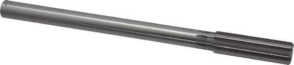 Made in USA - 11/16" High Speed Steel 8 Flute Chucking Reamer - Straight Flute, 0.5615" Straight Shank, 2-1/4" Flute Length, 9" OAL - Apex Tool & Supply