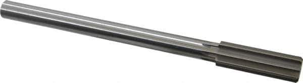 Made in USA - 23/32" High Speed Steel 8 Flute Chucking Reamer - Straight Flute, 0.5615" Straight Shank, 2-1/4" Flute Length, 9" OAL - Apex Tool & Supply