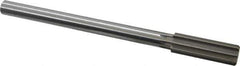 Made in USA - 23/32" High Speed Steel 8 Flute Chucking Reamer - Straight Flute, 0.5615" Straight Shank, 2-1/4" Flute Length, 9" OAL - Apex Tool & Supply