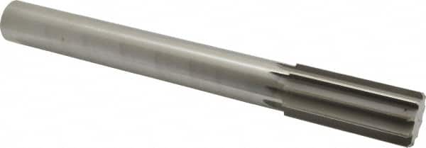 Made in USA - 1-7/16" High Speed Steel 10 Flute Chucking Reamer - Apex Tool & Supply
