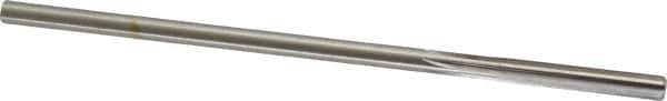 Made in USA - #1 High Speed Steel 6 Flute Chucking Reamer - Straight Flute, 0.2173" Straight Shank, 1-1/2" Flute Length, 6" OAL - Apex Tool & Supply