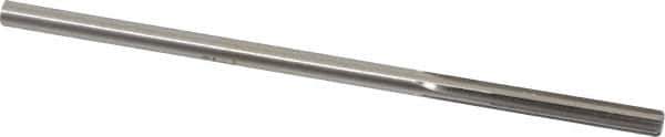 Made in USA - #5 High Speed Steel 6 Flute Chucking Reamer - Straight Flute, 0.2016" Straight Shank, 1-1/4" Flute Length, 5" OAL - Apex Tool & Supply