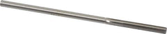 Made in USA - #5 High Speed Steel 6 Flute Chucking Reamer - Straight Flute, 0.2016" Straight Shank, 1-1/4" Flute Length, 5" OAL - Apex Tool & Supply