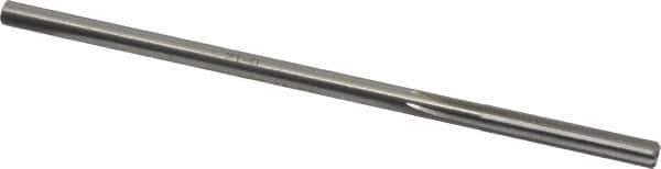 Made in USA - #6 High Speed Steel 6 Flute Chucking Reamer - Straight Flute, 0.1945" Straight Shank, 1-1/4" Flute Length, 5" OAL - Apex Tool & Supply