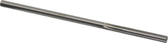 Made in USA - #6 High Speed Steel 6 Flute Chucking Reamer - Straight Flute, 0.1945" Straight Shank, 1-1/4" Flute Length, 5" OAL - Apex Tool & Supply