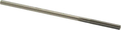Made in USA - #10 High Speed Steel 6 Flute Chucking Reamer - Straight Flute, 0.186" Straight Shank, 1-1/4" Flute Length, 5" OAL - Apex Tool & Supply