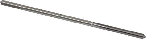 Made in USA - #19 High Speed Steel 6 Flute Chucking Reamer - Straight Flute, 0.1595" Straight Shank, 1-1/8" Flute Length, 4-1/2" OAL - Apex Tool & Supply