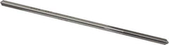 Made in USA - #19 High Speed Steel 6 Flute Chucking Reamer - Straight Flute, 0.1595" Straight Shank, 1-1/8" Flute Length, 4-1/2" OAL - Apex Tool & Supply