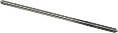 Made in USA - #24 High Speed Steel 4 Flute Chucking Reamer - Straight Flute, 0.146" Straight Shank, 1" Flute Length, 4" OAL - Apex Tool & Supply