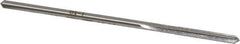 Made in USA - #25 High Speed Steel 4 Flute Chucking Reamer - Straight Flute, 0.143" Straight Shank, 1" Flute Length, 4" OAL - Apex Tool & Supply