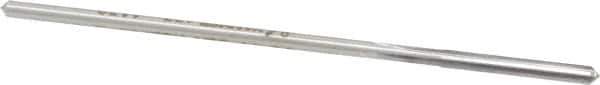 Made in USA - #33 High Speed Steel 4 Flute Chucking Reamer - Straight Flute, 0.1055" Straight Shank, 7/8" Flute Length, 3-1/2" OAL - Apex Tool & Supply