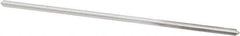 Made in USA - #36 High Speed Steel 4 Flute Chucking Reamer - Straight Flute, 0.103" Straight Shank, 7/8" Flute Length, 3-1/2" OAL - Apex Tool & Supply