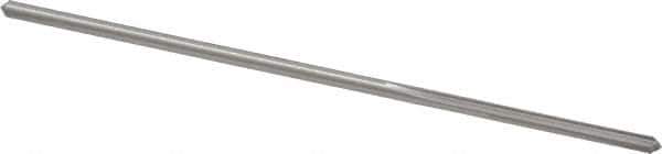 Made in USA - #44 High Speed Steel 4 Flute Chucking Reamer - Straight Flute, 0.081" Straight Shank, 3/4" Flute Length, 3" OAL - Apex Tool & Supply