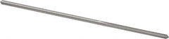 Made in USA - #44 High Speed Steel 4 Flute Chucking Reamer - Straight Flute, 0.081" Straight Shank, 3/4" Flute Length, 3" OAL - Apex Tool & Supply