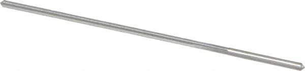 Made in USA - #46 High Speed Steel 4 Flute Chucking Reamer - Straight Flute, 0.0771" Straight Shank, 3/4" Flute Length, 3" OAL - Apex Tool & Supply