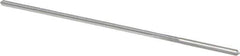 Made in USA - #46 High Speed Steel 4 Flute Chucking Reamer - Straight Flute, 0.0771" Straight Shank, 3/4" Flute Length, 3" OAL - Apex Tool & Supply
