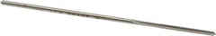 Made in USA - #47 High Speed Steel 4 Flute Chucking Reamer - Straight Flute, 0.072" Straight Shank, 3/4" Flute Length, 3" OAL - Apex Tool & Supply