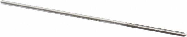 Made in USA - #53 High Speed Steel 4 Flute Chucking Reamer - Straight Flute, 0.0585" Straight Shank, 1/2" Flute Length, 2-1/2" OAL - Apex Tool & Supply