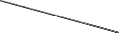 Made in USA - #57 High Speed Steel 4 Flute Chucking Reamer - Straight Flute, 0.039" Straight Shank, 1/2" Flute Length, 2-1/2" OAL - Apex Tool & Supply