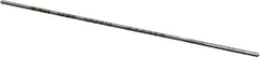Made in USA - #60 High Speed Steel 4 Flute Chucking Reamer - Straight Flute, 0.039" Straight Shank, 1/2" Flute Length, 2-1/2" OAL - Apex Tool & Supply
