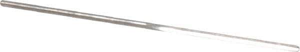 Made in USA - #66 High Speed Steel 3 Flute Chucking Reamer - Straight Flute, 0.033" Straight Shank, 1/2" Flute Length, 1-3/8" OAL - Apex Tool & Supply