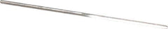 Made in USA - #66 High Speed Steel 3 Flute Chucking Reamer - Straight Flute, 0.033" Straight Shank, 1/2" Flute Length, 1-3/8" OAL - Apex Tool & Supply