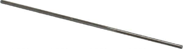 Made in USA - #74 High Speed Steel 3 Flute Chucking Reamer - Straight Flute, 0.0225" Straight Shank, 1/2" Flute Length, 1" OAL - Apex Tool & Supply