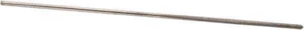 Made in USA - #80 High Speed Steel 2 Flute Chucking Reamer - Straight Flute, 0.0135" Straight Shank, 3/8" Flute Length, 3/4" OAL - Apex Tool & Supply
