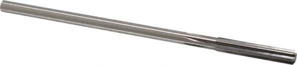 Made in USA - Letter J High Speed Steel 6 Flute Chucking Reamer - Straight Flute, 1/4" Straight Shank, 1-1/2" Flute Length, 6" OAL - Apex Tool & Supply