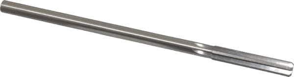 Made in USA - Letter T High Speed Steel 6 Flute Chucking Reamer - Straight Flute, 0.3105" Straight Shank, 1-3/4" Flute Length, 7" OAL - Apex Tool & Supply