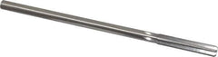 Made in USA - Letter T High Speed Steel 6 Flute Chucking Reamer - Straight Flute, 0.3105" Straight Shank, 1-3/4" Flute Length, 7" OAL - Apex Tool & Supply